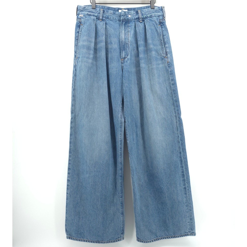 Citizens of Humanity Womens Jeans Petra‎ 31 Blue Pleated Wide Leg Made in USA